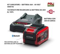 GREENWORKS CRAMER KIT CARICATORE + BATTERIA DA 4AH PER TUTTA LA LINEA 48 VOLT