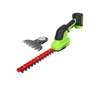 Greenworks G24SHT Decespugliatore e Tagliaerba 2-in-1, Lame da 20cm per Steli e Ramoscelli Fino a 8mm, 2800spm, Lama per Erba da 15cm SENZA Batteria 24V e Caricabatterie, Garanzia 3 Anni