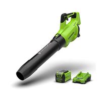 Greenworks G40ABIIK2 - Soffiatore 40V Gen2 con Batteria 2Ah e Caricatore 2A