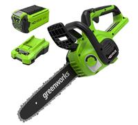 Greenworks G40CS30IIK2 Motosega a Batteria, Lunghezza Barra 12 Pollice (30cm), Velocità Catena 4,2m/s, 2,6kg, Auto-Lubrificante, Batteria 40V 2Ah e Caricabatterie, Garanzia 3 Anni