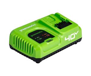 GREENWORKS G40CU5 CARICABATTERIE RAPIDO 5Ah ORIGINALE PER TUTTE LE BATTERIE 40V