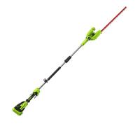 Greenworks G40PHA Tagliasiepi ad Asta a Batteria con Albero Divisibile, Lame a Doppia Azione 51cm, Taglia Rami Spessi Fino a 18mm, Testa Rotante di 125°, 3000SPM