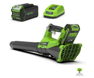 GREENWORKS GD40ABII DIGIPRO SOFFIATORE ASSIALE A BATTERIA 40V + STARTER KIT 4AH
