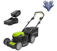Greenworks GD48LM51SP - Rasaerba Giardini Medi da 51 cm Kit Battery 4 Ah