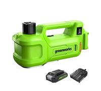 Greenworks Jack Batteria 24V 3T Elettrico Idraulico Altezza di Sollevamento, 6-1/8"-17-1/2", 155-445mm. Universale Auto-Locking con Batteria e Caricatore 2Ah G24JACKK2