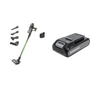 Greenworks Potente Aspirapolvere Senza Filo Deluxe, Fino 45 Minuti, Filtro Hepa, Accessorio per Peli Animali, 3 Livelli di Potenza, Batteria 24V 4Ah, Caricatore con Supporto da Parete, Garanzia 3 Anni