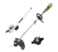 Greenworks Tagliabordi e Decespugliatore Elettrico 230V 1200W Taglio 40cm 2mm filo/coltello 5500 rpm GST1246 + Greenworks Original Tagliabordi