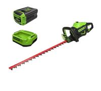 Greenworks Tagliasiepi a batteria GD60HT66K2, 60V, 66 cm lunghezza di taglio, 28 mm distanza tra i denti, maniglia ergonomica, con batteria 2Ah e caricabatteria