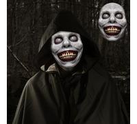 GreenYeah Demoni Sorridenti Maschera, Sorridente Demone Spaventoso Maschera per Halloween Horror, Maschera Spaventosa Realistica in lattice per Halloween e Carnevale