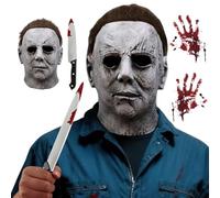GreenYeah Maschera Horror per Halloween, Realistica Maschera, Terririer Killer Maschera, Maschera per Feste di Halloween