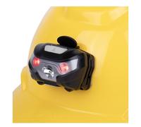 GREERRIDE Faro ricaricabile - Lampada frontale per tenere le mani libere, fari e torcia a LED, lampada da elmetto da vigile del fuoco (montaggio diretto)