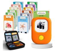 GREES Carte Parlanti Montessori Italiano con Borsa -258 parole- Voce Studio | Schede Flash Educative | Giocattolo Educativo Senza Schermo | 12 temi Linguaggio, Vocabolario e Logopedia | Voce da Studio