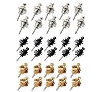 Greethga 30 Pulsanti di Blocco Della Tracolla per Chitarra Pulsanti di Blocco Della Tracolla per Chitarra A Sgancio Rapido Facile Installazione