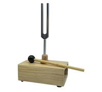 Greethga 512HZ A Vibrazione con Scatola di Risonanza In Legno, Strumento Sperimentale per Terapia del Suono, Yoga, Meditazione. Colore Legno e