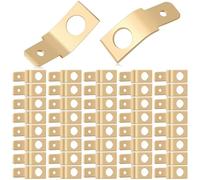 Greethga Adattatore di disconnessione saldatura non isolato, linguetta da 1/4 di pollice, connettore a scollegamento rapido, kit terminale elettrico 50 pezzi