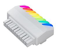 Greethga Alimentatore fai da te Scheda Madre a 90 Gradi Adattatore a 24 pin ARGB Connettore Sterzo Alimentazione ad angolo retto Bianco