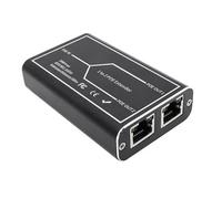 Greethga Estensore Gigabit Poe 2 Porte 1000M Ripetitore Switch di Rete 30W IEEE802.3Af/At Plug&Play per Switch Poe Telecamera IP NVR Durevole Facile da Usare