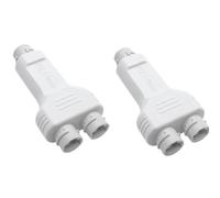 Greethga Estensore/Ripetitore Poe Impermeabile 100M 1 in 2 Uscite Collega e USA Ad Alta Potenza da Esterno 30W per AP Telecamera IP NVR Switch Poe