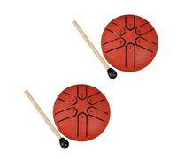 Greethga Mini tamburo etereo, Outdoor Rain Drum, Giardino Rain Drum, Rain Chakra Drum, Rainy Season Outdoor Rain Drum Orange