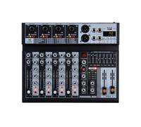 Greethga Mixer Audio A 4 Canali Mixer Digitale Scheda Audio Microfono Trasmissione in Diretta Registrazione su Computer Attrezzatura Audio per DJ Spina Europea