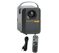 Greethga P10 Smart 4K WiFi Portatile 1080P Home Theater Video LED Mini Proiettore Bluetooth Proiettore Android 10 Spina UE (Nero)