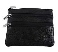 Greethga Portamonete in pelle con 4 tasche e , da , nero, Nero , Taglia