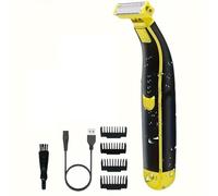 Greethga Rasoio elettrico da uomo a doppia Wet & Dry Rasoi Full Body Lavabile USB Ricaricabile Teste Trimmer di Precisione