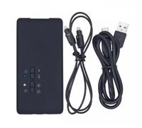 Greethga Scheda Audio USB 7.1 Stereo Ottica Esterna in Plastica Nera USB Hid Class Spec 8 Canali di Uscita