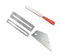 Greethga Set di Strumenti per Chitarra nel Acciaio Inossidabile per Liutaio per Scanalare per Chitarra, per Livellare per Chitarra, Tampone per Smerigliare Corde
