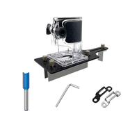 Greethga Stampi per Scanalature per La Lavorazione Legno,Localizzatore Scanalature per Fresatura Legno,Rifilatrice Multifunzionale per La Lavorazione Legno,Guide per Router