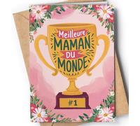 Greeting Cards for Everyone Biglietto per la festa del Meres, biglietto per annversario, San Valentino, dolce regalo di buona festa della mamma della parte di sua figlia e suo figlio, EU 123