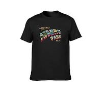 Greetings from Asbury Park N.J. 70S Rock Retro T-Shirt Black Mens Tees L