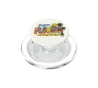 Greetings from Florida Funny Gator Retro Land of Sunshine PopSockets PopGrip per MagSafe