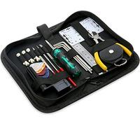 GREEYO 23 Pezzi Manutenzione Chitarra Kit Strumento Pulizia Cura Riparazione Chitarra Elettrica - Organizzatore Corde, Righello Azione Corde, Valutare Misura, Chiavi Esagonali e File