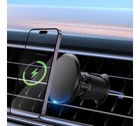 Grefay 2023 Magnetico Supporto Telefono Auto Ventilazione Supporto Magnetico per Telefono Cellulare Migliorato [Non Blocca Sfiato] con 2 Forti Magneti per iPhone 15 14 13 Pro Max Custodia Magsafe