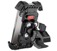 Grefay Porta Cellulare Bici [Doppio Ammortizzatore] Supporto Telefono Moto Porta Telefono Bici 360° Rotabile Compatibile con iPhone 16 15 14 Pro, Galaxy, 4.7''-7.2" Smartphones