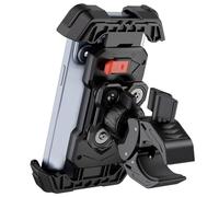 Grefay Porta Cellulare Bici [Doppio Ammortizzatore] Supporto Telefono Moto Porta Telefono Bici 360° Rotabile Compatibile con iPhone 16 15 14 Pro, Galaxy, 4.7''-7.2" Smartphones