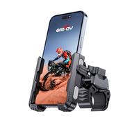 Grefay Porta Cellulare Bici Porta Cellulare Moto【1S Sgancio Rapido】 Anti Shake Universale a 360°Supporto Telefono Moto per iPhone 15/14/13 Samsung S23/S22 4.5-7" Smartphone (Grigio)