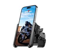 Grefay Supporto Telefono Bicicletta [1S sgancio rapido] 360° Rotazione, Anti Shake Universale a 360°Supporto Telefono Moto per iPhone 17/16/15/14/13/12 e 3,5-7" Smartphone