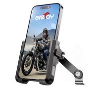 Grefay Supporto Telefono Moto [1S Sgancio Rapido] Universale Supporto Telefono Specchietto Retrovisore Della Moto con Rotazione di 360 per Smartphone da 4.5-7" Pollici