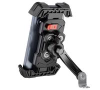 Grefay Supporto Telefono Moto [2025 Doppio Smorzamento Delle Vibrazioni] Supporto Telefono Specchietto Retrovisore Della Moto con Rotazione di 360 per Smartphone da 4,5-7,2 Pollici