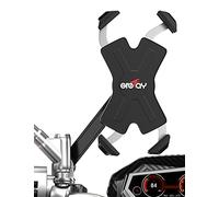Grefay Supporto Telefono Moto Supporto Smartphone Metallo per Specchietto Retrovisore da Moto con Rotazione a 360 per Smartphone da 4,5 a 6,8 Pollici