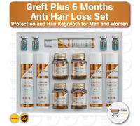 Greft Plus 6 mesi anti-perdita di capelli, dopo il trapianto di capelli set c...
