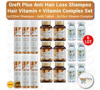 Greft Plus Anti Perdita Capelli (Shampoo + Compressa + Siero Complesso Vitami...