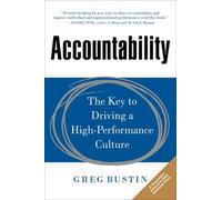 Greg Bustin Accountability: The Key to Driving a High-Perform (Copertina rigida)
