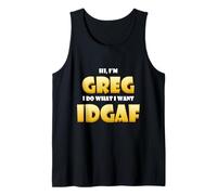 Greg Costume IDGAF Meme Personalized Greg First Name Gregory Canotta