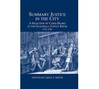 Greg T. Smith Summary Justice in the City (Copertina rigida)