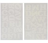 Gregge Morbido Ferro sulle Lettere 1-1/2" Cooper-Bianco