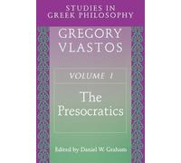 Gregory Vlastos Studies in Greek Philosophy, Volume I (Tascabile)