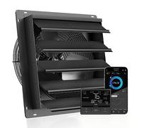 Grehge LIFT T20, Shutter Exhaust Fan 20" con controller WiFi ad alta temperatura, ventilazione da parete per motore EC e raffreddamento per Sheds, attici, officine e serre